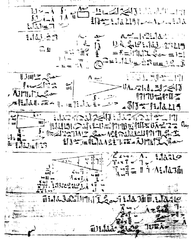 Papiro Egizio che tratta di Matematica